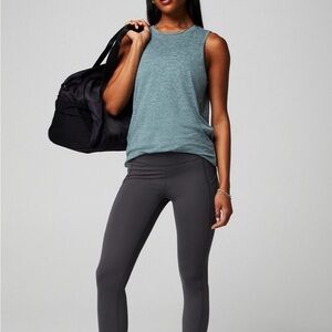 NEW Fabletics Women's M Oasis High-Waisted PureLuxe Legging With Pockets Navy